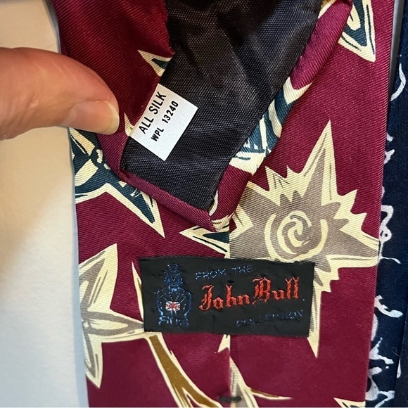 Silk Neck Ties 4”w x 57” Surry, KaiLong, & John Bull Set of 3 Men’s Ties - Picture 4 of 7